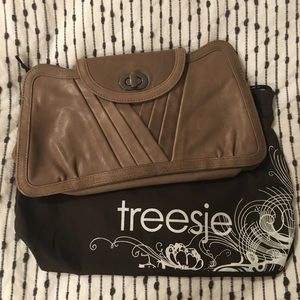 Like New Treesje Taupe Clutch